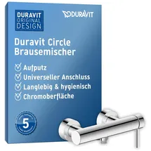 Duravit Circle Einhebel-Brausemischer, Aufputz, chrom