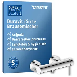 Duravit Circle Einhebel-Brausemischer, Aufputz, chrom