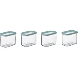 Mepal Rechteckige Vorratsdosen grün 4 x 1 l