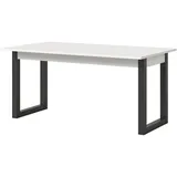 inn.furn Esstisch "Eldon" in weiß grau Tisch ausziehbar 150 - 190 cm - Weiß/Grau
