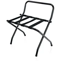 Was 1632 001 Stahl Gepäckablage mit Wandschutz und Schwarzem