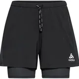 Odlo Essential 2-in-1 Short Damen Schwarz XS