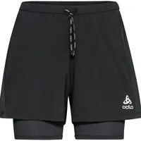 Odlo Essential 2-in-1 Short Damen Schwarz XS