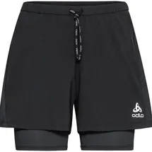 Odlo Essential 2-in-1 Short Damen Schwarz XS