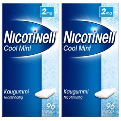 Nicotinell Kaugummi 2 mg Cool Mint 2 x 96 Kaugummis