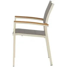 a casa mia Stapelsessel Kansas 2 56 x 57 x 86 cm grau