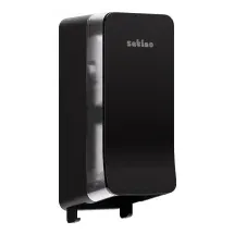 Satino Toilettenpapierspender Kunststoff Schwarz