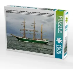 Großsegler 'Alexander v. Humboldt II' auf der Ostsee vor Warnemünde, Hanse Sail 2013 (Puzzle)