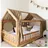 lilimaus Hausbett Himmel mit Gold Applikation [in 12 Farben] Betthimmel Hausbett aus 100% Baumwolle Musselin - Stoffhimmel für Hausbett Deko Mädchen & Jungen - Himmel für Hausbett Kinderbett Vorhang