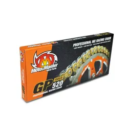 Kette Moto Master GP-520 GOLD 120 Glieder (clip links)