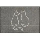 Wash+Dry Lovetails 50 x 75 cm Grau