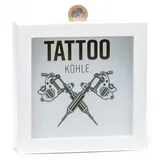 Home-Flair Spardose mit Motiv Tattoo Kohle 15cm – Große Sparbüchse für Erwachsene & Jugendliche – Kreative Geschenkidee zum Geburtstag & Geldgeschenke
