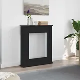 Kaminumrandung Schwarz Eichen-Optik 75x20x87,5 cm Holzwerkstoff Vidaxl 187002
