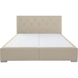 Home Affaire Boxbett HOME AFFAIRE "Tynan", beige (beige, creme), B:194cm L:210cm, Komplettbetten, Boxspringbett, wahlweise mit Bettkasten, in H2, H3 & H4 erhältilich