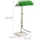 Relaxdays Bankerlampe Grün