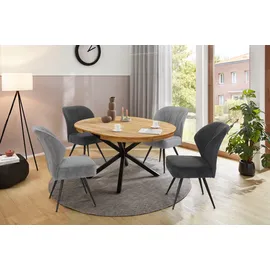 Jockenhöfer Freischwinger Oder Mikrofaser grau 4er Set