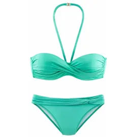 LASCANA Bügel-Bandeau-Bikini Damen Grün/Mint 38 Cup A