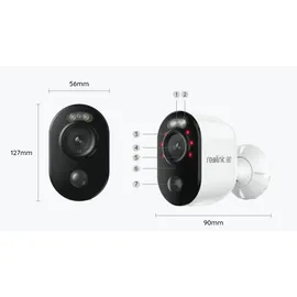 Reolink Home Hub Kit Steuerungssystem 2 St. mit 2 x Argus 3 Ultra 4K Kamera