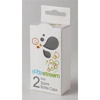 Soda Stream Schraubverschluss für PET / PEN Flaschen 2er Set grau - Schwarz