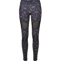 URBAN CLASSICS Tech Aop Kurze Leggings Black Paisley L