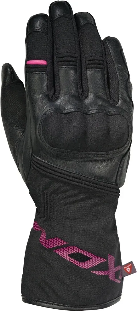 Ixon Pro Rescue Damen Winter Motorradhandschuhe, schwarz-pink, Größe XS