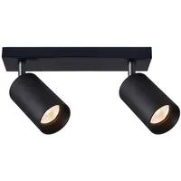 EDO Spot Deckenleuchte MALGA 2 schwarz 2-flammig 2x GU10