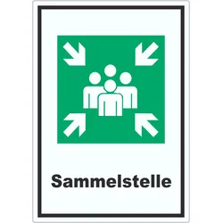 Sammelstelle Aufkleber A5 (148x210mm)