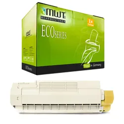 1 Mehrwegtoner kompatible Lasertoner ersetzt OKI 43865721 Yellow