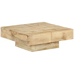 vidaXL Couchtisch 80x80x28 cm : Material - Massivholz Mango