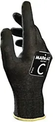 Mapa Professional Schnittfest Krytech 643 Arbeitshandschuhe Nitril Schwarz Large (L)