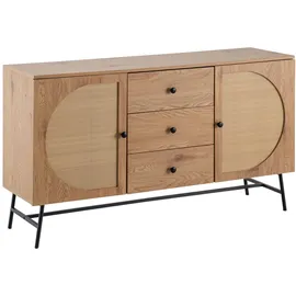 Wohnling Sideboard 140 x 80 x 40 cm Braun