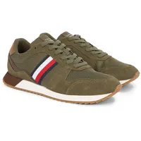 Tommy Hilfiger RUNNER EVO MIX BLOCK ( Niedriger Schnitt (Schuhe) Herren, Khaki (Army Green), 41 EU