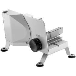 Ritter Libero 3 Elektrischer Metall-Allesschneider, Brotmaschine mit Wellenschliffmesser, Multischneider schräggestellt mit Rechtsanschlag, 65 Watt