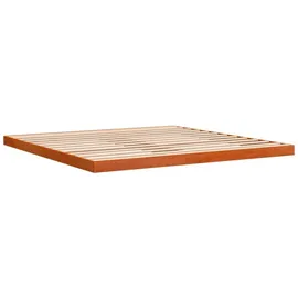 vidaXL Massivholzbett 180 x 200 cm Wachsbraun