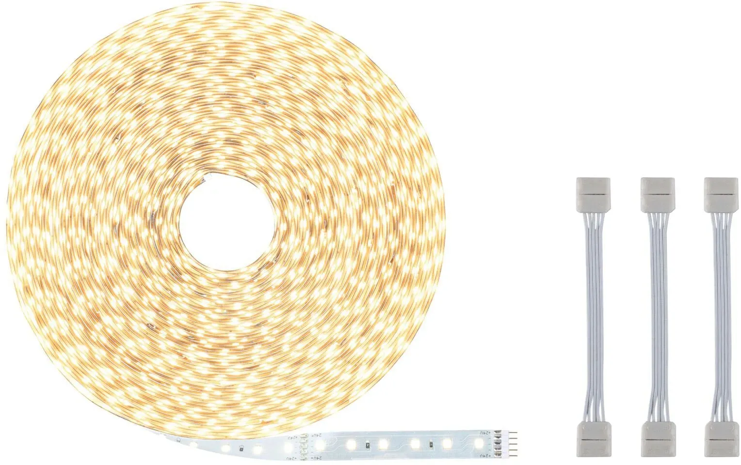 Paulmann LED-Streifen »MaxLED 500 Einzelstripe inkl. Adapterkabel 20m Warmweiße 72W 550lm/m«, 1 St.-flammig, unbeschichtet Paulmann silberfarben