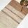 Homescapes Lederteppich Beige-braun gestreift 120x170 cm,
