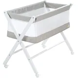 roba Stubenbett klappbar, Holz, weiß lackiert, mit Einhang aus Mesh atmungsaktiv