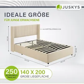 Juskys Savona 140 x 200 cm Beige