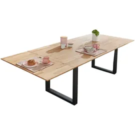 G+K Esstisch mit Auszug TI-0594 140/190 x 90 cm Holz Braun Wildeiche