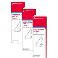 3er Set Nasenspray sine AL 1 mg/ml Nasenspray konservierungsmittelfrei 10 ml