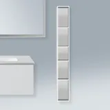 Duravit L-Cube 18x18x140cm, 5 Fäch., vert, we. matt