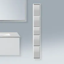 Duravit L-Cube 18x18x140cm, 5 Fäch., vert, we. matt