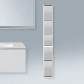 Duravit L-Cube 18x18x140cm, 5 Fäch., vert, we. matt