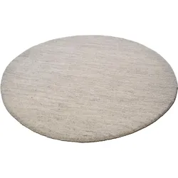 THEKO Wollteppich »Amravati«, rund, 28 mm Höhe, echter Berber Teppich aus Marokko, reine Wolle, handgeknüpft THEKO sand Ø 150 cm   1 St.