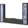 Home Affaire Wohnwand HOME AFFAIRE "Maruska", grau (anthrazit, anthrazit), B:260cm H:180cm T:30cm, Holzwerkstoff, Kastenmöbel-Sets, Wohnwand