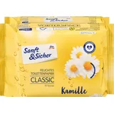 Feuchtes Toilettenpapier Classic Kamille (2x70 Stück)