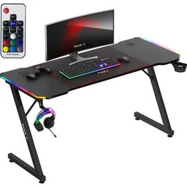 huzaro Hero 3.3 RGB Gaming-Tisch Schwarz PC