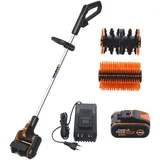 Worx WG441E - Akku-Oberflächenbürste - 20V - 4Ah - 2 Bürsten