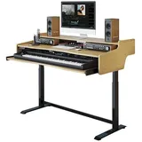 FLEXISPOT Elektrisch Höhenverstellbarer Studiotisch - Studio Schreibtisch ESD1 - mit Keyboardständer - für Arbeiter, Musikproduzent und Künstler