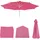 MCW Ersatzbezug Sonnenschirm Asti Polyester Ø 3 m Pink